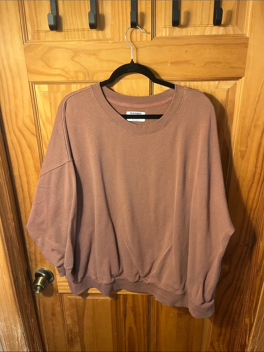 Old Navy Dusty Mauve Pullover Tunic Sweatshirt